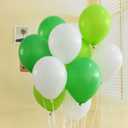 Dinosaur Party Balloons 100pcs 12 Inch White Fruit Light Green Dark Green Latex Balloons with Ribbon for Dinosaur Party Supplies Baby Shower Dino Jungle Jurassic Birthday Party Decorations