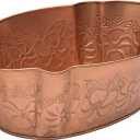 ACHLA Designs Oval Embossed Copper Plated Tub