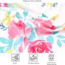 Toddler Pillowcase 2 Pack, Purple Flower Kids Pillow Cover for Sleeping, Fit Sized 13"x 18" Or 14"x19", 100% Silky Soft Microfiber, Envelope Closure, Watercolor Floral Baby Travel Pillowcase for Girls