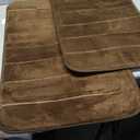 Yimobra Memory Foam Bathroom Rugs Sets 2 Piece - Super Soft Absorbent Quick Dry Bath Mat Set, Machine Washable Non Slip Floor Carpet for Tub Shower & Single Sink (17x24 & 31.5x20 Inch, Brown)