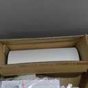 30 Fabric Rattan Chandelier Boho Hand Woven Coastal Pendant Light Adjustable Drum Large Pendant Lighting Fixtures for Dining Room Living Room Kitchen Hallway, Off-White, UL Listed