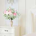LYLYFAN Babys Breath Artificial Flowers,18 Pcs Gypsophila Faux Flowers for Wedding Party Home Garden Decoration White