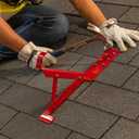 5 x Guardian 2501 Fixed Roofing Bracket for 45 Degree Roof Pitch 10 Inch by 45-Degree Fixed Angle Platform Powder Coated Red OSHA Compliant (5 PACK)