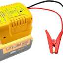 Jumper Cable Clamps for Dewalt 20v Batteries, 13.5V Step Down Converter Design, Portable Battery Jumper Starter Automotive Booster Cables Power for Car Jump Starting Using Tool (Battery Not Include)