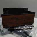Closet Storage Bins, Rustic Brown and Black