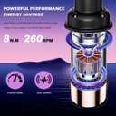 Pond Fountain Aerator, 1HP 110V 15000 GPH Stainless Steel Floating Pump w/ 100ft Cord – Aerator for Ponds, Lakes, Water Gardens (Black +Light)