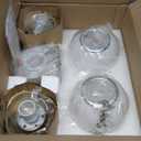 Bathroom Vanity Light Fixtures: 2-Light Mid Century Farmhouse Bathroom Lighting Fixtures Over Mirror - Brushed Gold Wall Sconce with Frosted Globe Glass for Hallway Restroom