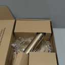 simplehuman Standing Paper Towel Holder with Spray Pump, Brass Stainless Steel, Gold