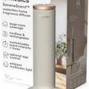 Homedics SereneScent Fabric Rechargeable Waterless Diffuser, Use with Homedics SereneScent Oil 120ml (Sold Separately) Cordless Aromatherapy, Adjustable Mist & Timer, 6 Calming Lights, Grey