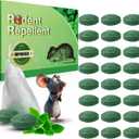 24P Rodent Mice Repellent, Peppermint Oil to Repel Mice and Rats, Rodent Mouse Repellent for Car, Natural Ingredients Rat Repellent Balls