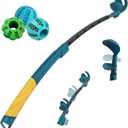 Dog Ball Launcher with 3 Chew Toy Balls, Stretchable Ball Thrower for Small Medium Large Dogs, Adjustable Pet Fetch Toys for Different Sizes of Tennis/Training/Playing/Treat Balls