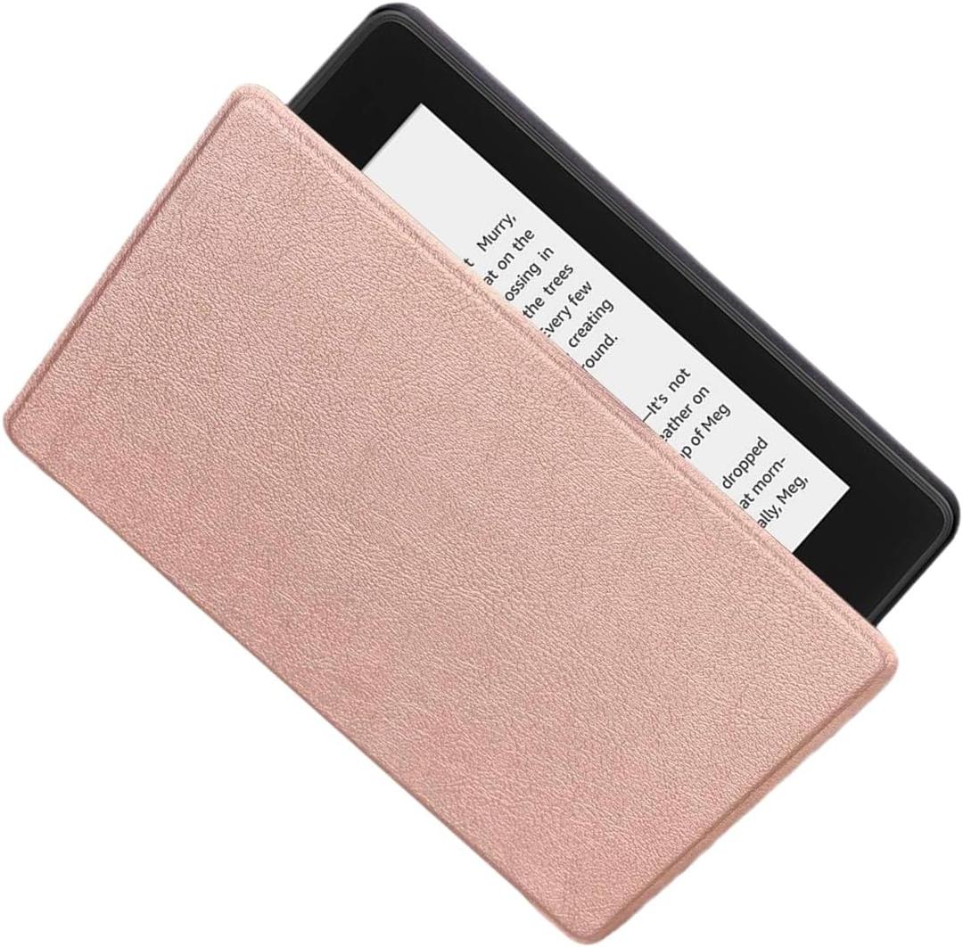 Case for 6" Amazon Paperwhite 10th Gen (PQ94WIF) PU Leather Case - Smart Sleep/Wake Cover (Rose Gold)