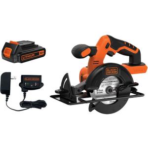 BLACK+DECKER 20V MAX POWERCONNECT 5-1/2 in. Cordless Circular Saw with Battery and Charger (BDCCS20C)