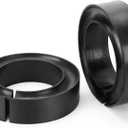 Heavy-Duty Round Rubber Coil Spring Spacer for Car, Enhance Spring Rate for 5" & 5.5" O.D. Universal Coil Spring Booster (Pack of 2)