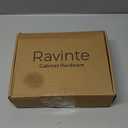 Ravinte 60 Pack 3 Inch Matte Black Square Bar Drawer Handles - Slim Black Cabinet Handles and Black Pulls for Kitchen Cabinet Hardware (Flat Black 3'' Hole Center)