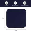PurpleEssences Dish Cloths and Dish Rags - 6 Pack Waffle Weave Solid Kitchen Dish Wash Cloths, 100% Cotton, 12x12 Inches, Ultra Soft Absorbent Quick Drying - Spring Easter Summer - Navy Blue