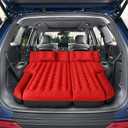 DikaSun Inflatable SUV Air Mattress Bed Car Mattress for SUV, Double-Sided Flocking Travel Camping Bed Car Air Mattress, Car Sleeping Mattress Bed for Universal SUV with Car Air Pump 2 Pillows