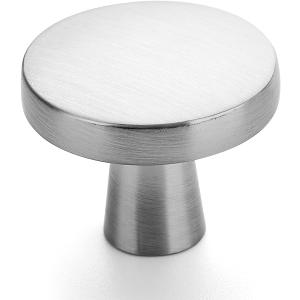 Ravinte 10 Pack Drawer Pulls 1-1/4 Inch Kitchen Cabinet Knobs Brushed Nickel Round Dresser Drawer Knobs Solid Dresser Knobs Drawer Knobs Simple Cabinet Hardware for Cupboard Drawer Pulls