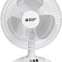 BEYOND BREEZE Oscillating Table Fan Quiet 3-Speed 12-Inch Adjustable Tilt Fan with Safety Grill, Ideal for Home, Office, Dorm