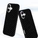 Magnetic Polka Dot Case for iPhone 17,Black