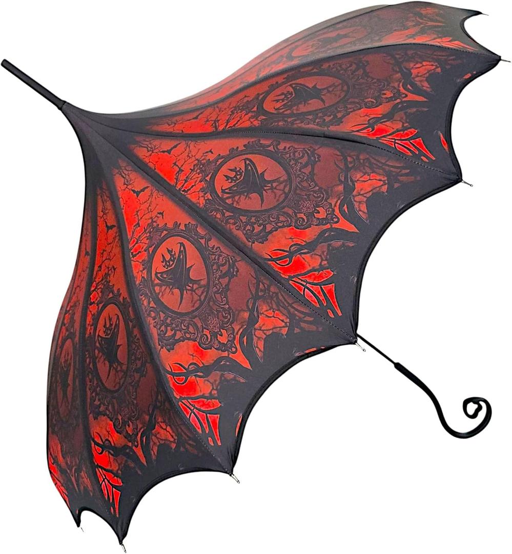Red Ritual Heart of Darkness Pagoda Umbrella Artisan Vampire Design