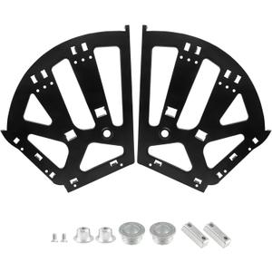 3 Layers Shoes Drawer Cabinet Hinges Flip Frames, Black Shoe Cabinet Replacement Fittings Stainless Steel for Kitchen Living Room, 1 Pair