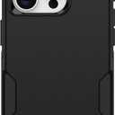 OtterBox iPhone 15 Pro (Only) Commuter Series Case - Black, Slim & Tough, Pocket-Friendly, with Port Protection