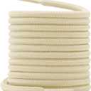 DELELE Round Shoelaces for Athletic Boot: Hiking Shoe Laces for Men&Women 2 Pair (31 inch (80CM), 07 Beige)