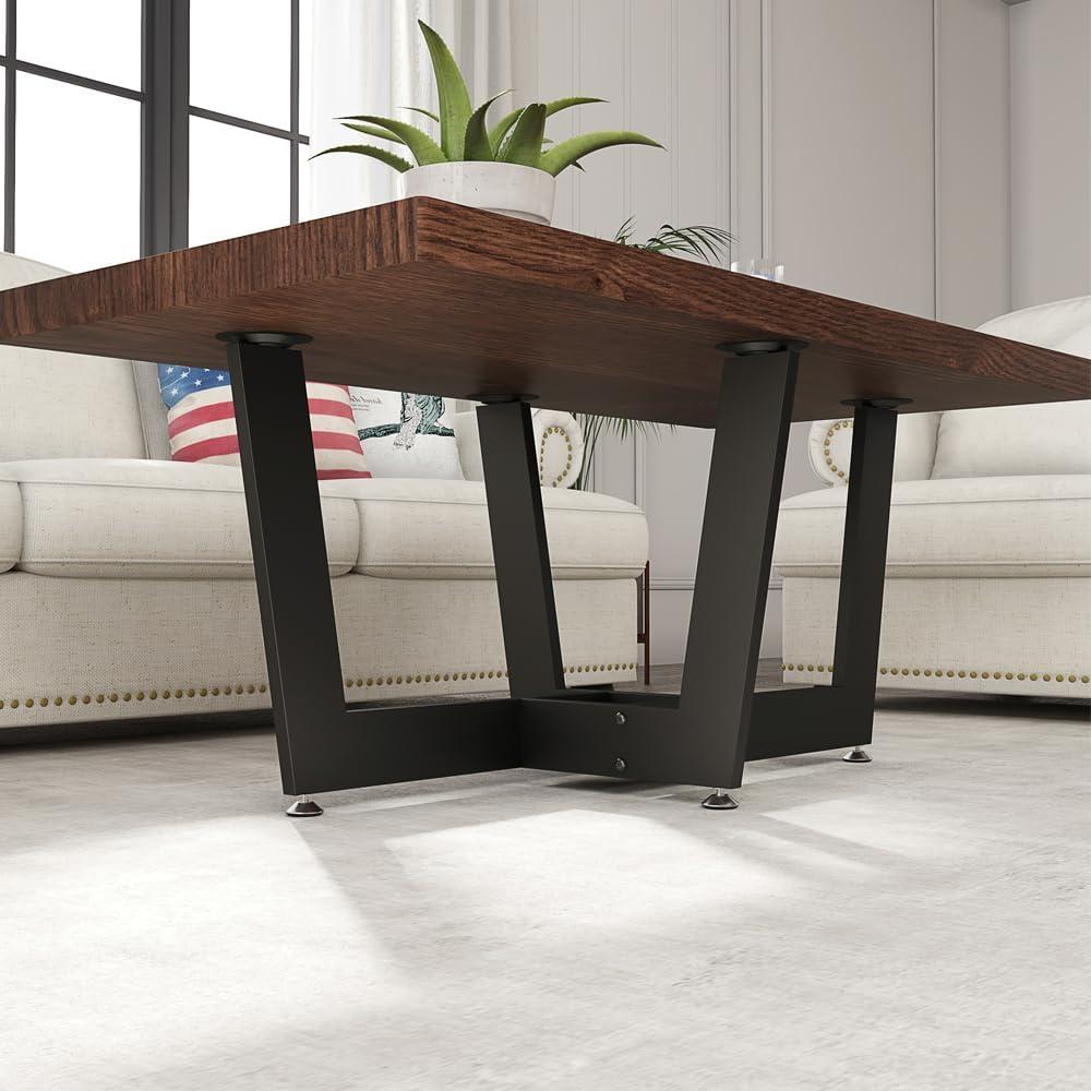 Metal Coffee Table Legs, 18 Inch Coffee Table Base, Furniture Leg for Marble, Glass,Wood Top, Heavy Duty Modern Bench Base