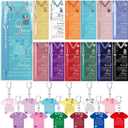 Jetec Nurse Appreciation Week Gift Bulk for Women Men Graduation Students Bookmark Card Ballpoint Pen Keychain(12 Sets)