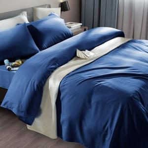 SONORO KATE Bed Sheet Set Super Soft Microfiber 1800 Thread Count Luxury Egyptian Sheets Fit 18-24 Inch Deep Pocket Mattress Wrinkle-6 Piece (Navy Blue, Full)
