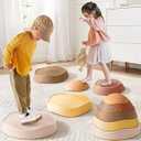Tiny Land Stepping Stones for Kids, 5PCS Stepping Stones for Toddlers 3-5, Non-Slip Balance Kids, Promoting Toddler's Balance & Coordination Skills