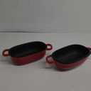 Dutch Oven for Bread Baking - 2.5QT Bread Pans for Homemade Bread Cast Iron Bread Pan Dutch Oven Loaf Pan with Lid and Loop Handles for Homemade Breadmaking, Red