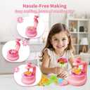 VNLINA DIY Fabric Flower Bouquets Toys  Crafts for Girls, Arts and Crafts for Kids Ages 4-8 8-12, Perfect Holiday Party Activity Toy, Birthday Gifts for Girl (Pink)