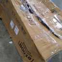 WOODBRIDGE 59"Freestanding White Acylic Soaking Bathtub with Brushed Nickel Drain and Overflow,BTA1518 -B/N-Drain &O