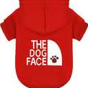 Paiaite Red Chihuahua Dog Hoodie: Keep Your Pup Warm and Stylish with a 'The Dog Face' Printed Sweatshirt Pet Clothes, and Sweater Coat All in One Perfect for Winter and Cool Summer Nights! Red M