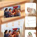 CeeVian Acrylic Fridge Magnetic Frame 20 Packs Double Sided Clear Small Photo Frame Magnet Photo Frame Mini Picture Frames for Polaroid Camera for Fridge Locker Wall 2.36x3.54 Inch