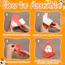 Ctosree 36 Pcs Halloween Treat Boxes Cone Halloween Boo Candy Box Bulk Pumpkin Ghost 6 Patterns Goodie Cookies Snack Boxes for Kid Trick or Treat School Party Favor Supplies Decoration (Cute)