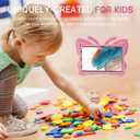 Simicoo T-Mobile REVVL Tab 2 5G Tablet 10.1 inch 2025 Cute Butterfly Case with Stand for Kids Girl Light Weight EVA Rugged Shockproof Full Cover Kids Friendly Kid Pro Tablet Cover for REVVL Tab2 Pink