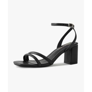 Shoe'N Tale Strappy Heels for Women Square Toe Chunky Block Heels Ankle Buckle Heeled Sandals 8.5