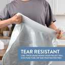 15-18 Gallon Drawstring Trash Bags - (102 Count) Ultra Large Trash Can Liners, Heavy Duty Strong White Plastic Garbage Bags for Home Kitchen Office Lawn Commercial