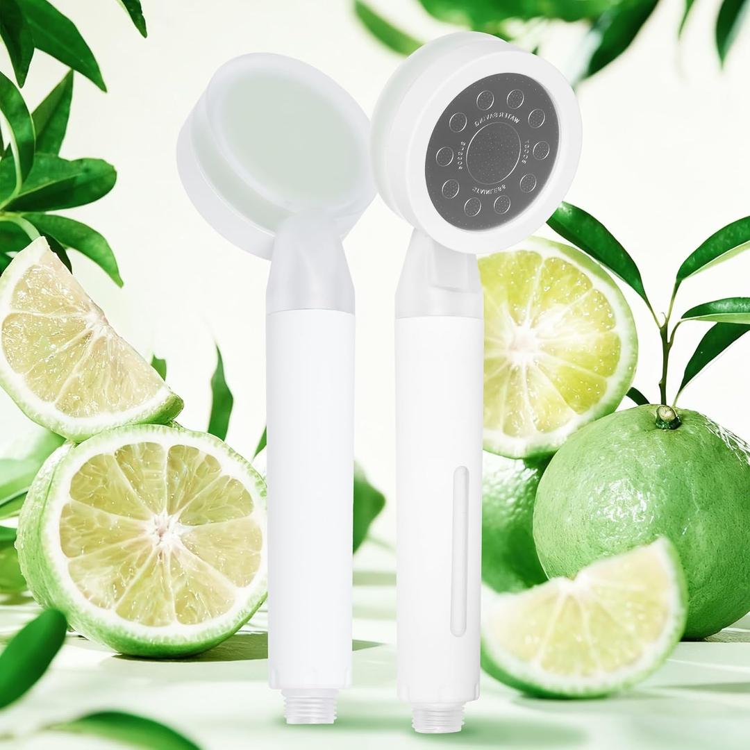Vitamin C SPA Filter ShowerHead, with PP Cotton, to Remove Chlorine, Clean Water for Better Skin Hair Care and Relaxation