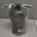 AQUAFIT 1 Gallon Water Bottle with Time Marker - Straw & Chug Lid - BPA Free Gym Water Bottle with Straw - Big Gallon Jug (Gray, 128 oz - 2 Lids)