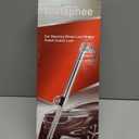 Tevlaphee Universal Steering Wheel Brake Lock Anti-Theft Retractable Double Hook Car Clutch Pedal Lock for Car Truck SUV Van Security with 3 Keys (Max length of 33.5")