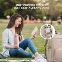 LOVEVOOK Laptop Backpack for Women with Pouch Pocket for Large Capacity Cup,15.6 Inch Laptop Computer Bag Travel Backpack Purse,Waterproof Work Business Backpack College Teacher Bags,Nude