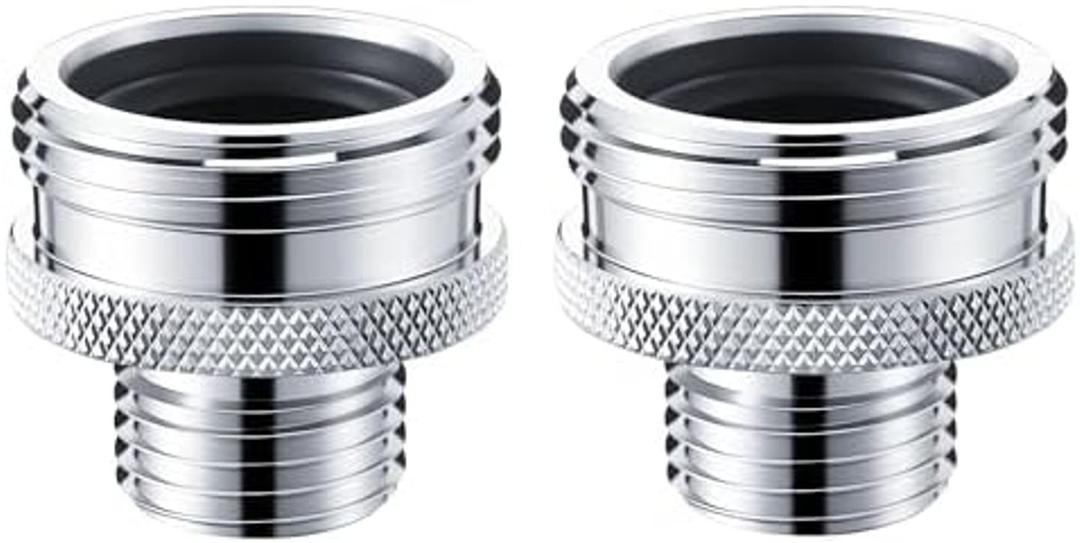 2 Pack Ball End Shower Arm Adapter Kit, Converts Vintage 14UN 20UN Arms to 1/2 Inch NPT, for Converting Old Fashioned Ball Shower Arm to 1/2'' Standard Fittings