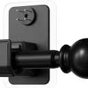 No Drill Curtain Rod for Windows 25 to 86 Inch - 2.0 Dual-Fix Adhesive & Invisible Nail, 5/8" Adjustable Black Curtain Rod No Drilling, Renter Friendly for Apartments & Dorms