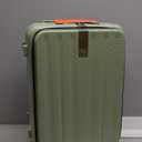 Hanke 20 Inch Carry-On Luggage with Wheels PC Hard Shell Suitcases Top Opening Aluminum Frame Travel Luggage Suitcases for Woman Men.(Bamboo Green)