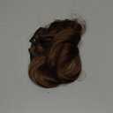 Clip in Hair Extensions - 14 Inch Wavy Synthetic Hair Extensions Clip ins (Color: Chestnut Brown with Light Brown Highlights)