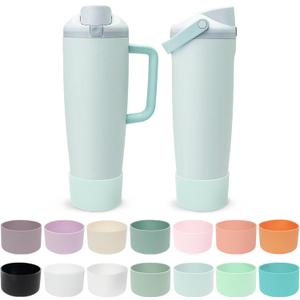 Silicone Boot for Owala 30oz & 40oz FreeSip Sway Bottles & Tumblers - Non-Slip, Scratch-Resistant, Stability Enhancer,  (Summer Paradise)